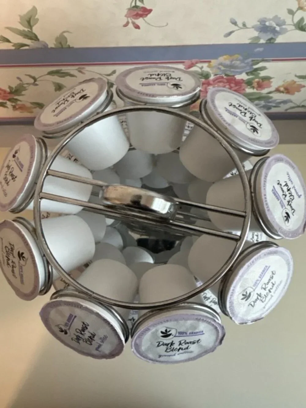27 Space Keurig K Cup‎ Coffee Pod Carousel Organizer & 26 Dark Roast Coffee Pods